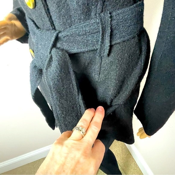 Sandro Military Style Wool Jacket – Black, Size Large - Picture 8 of 13